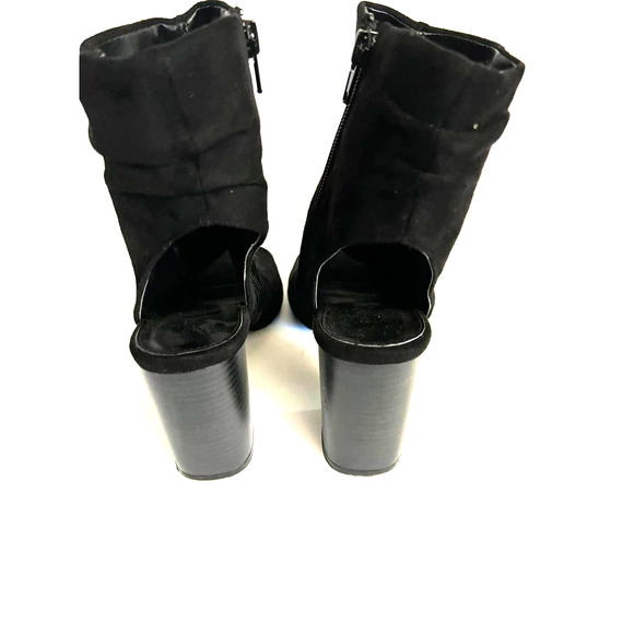 CHARLOTTE RUSSE Peep Toe Sling Back Heeled Boots (Size 7) - Picture 3 of 10